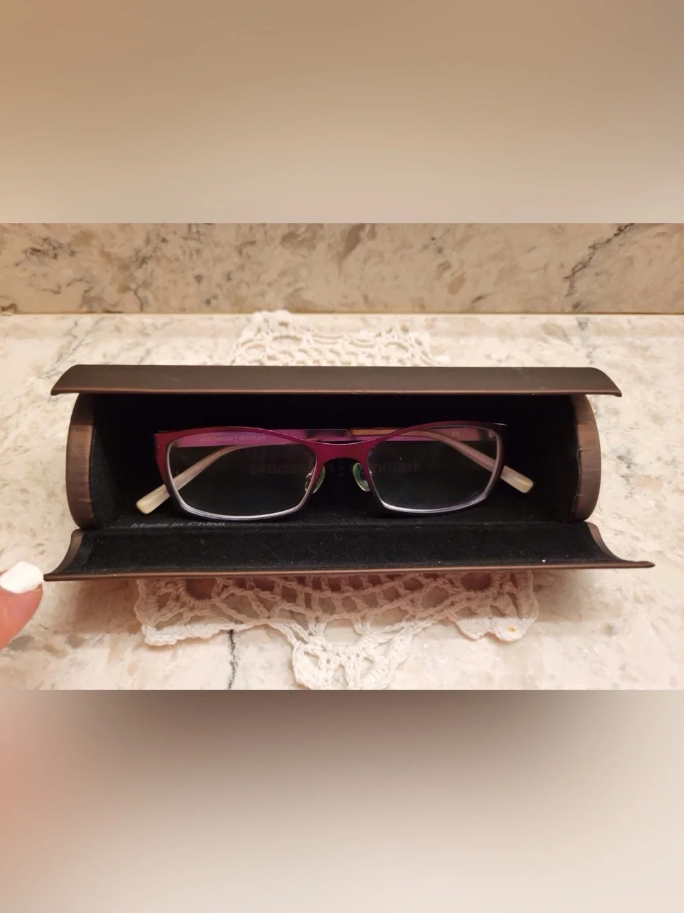 Prodesign Denmark Titanium Purple Eyeglasses Frames Women’s 1258 40-45-135